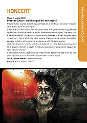 Presser G�bor koncertje az&nbsp;�budai Kultur�lis K�zpontban, 2015.&nbsp;m�jus&nbsp;6‑�n